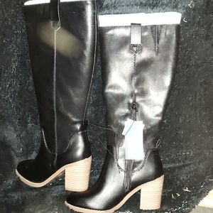 Black Cafe boots and tan Cafe boots brand new still with tags memory foam insole